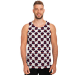 Halloween Owl Pattern Print Men's Tank Top