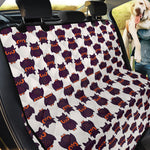 Halloween Owl Pattern Print Pet Car Back Seat Cover