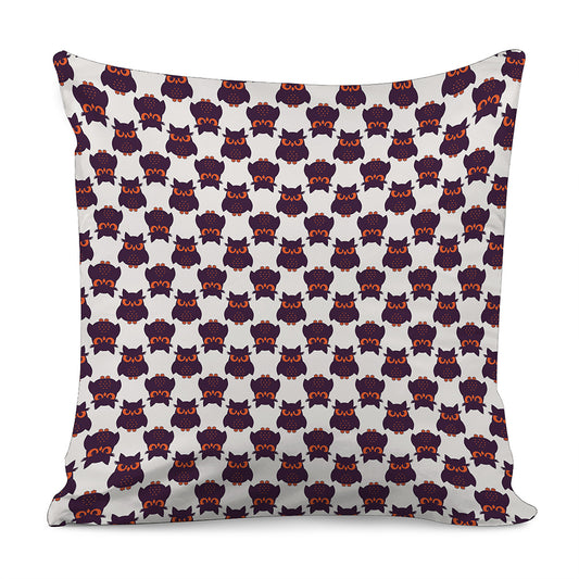 Halloween Owl Pattern Print Pillow Cover