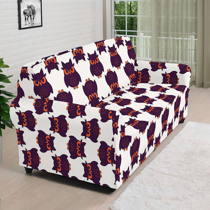 Halloween Owl Pattern Print Sofa Cover