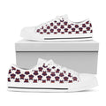 Halloween Owl Pattern Print White Low Top Sneakers