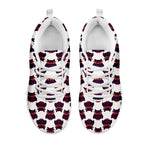 Halloween Owl Pattern Print White Sneakers