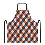 Halloween Party Argyle Pattern Print Apron