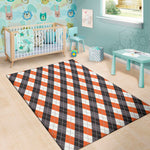 Halloween Party Argyle Pattern Print Area Rug
