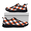 Halloween Party Argyle Pattern Print Black Running Shoes