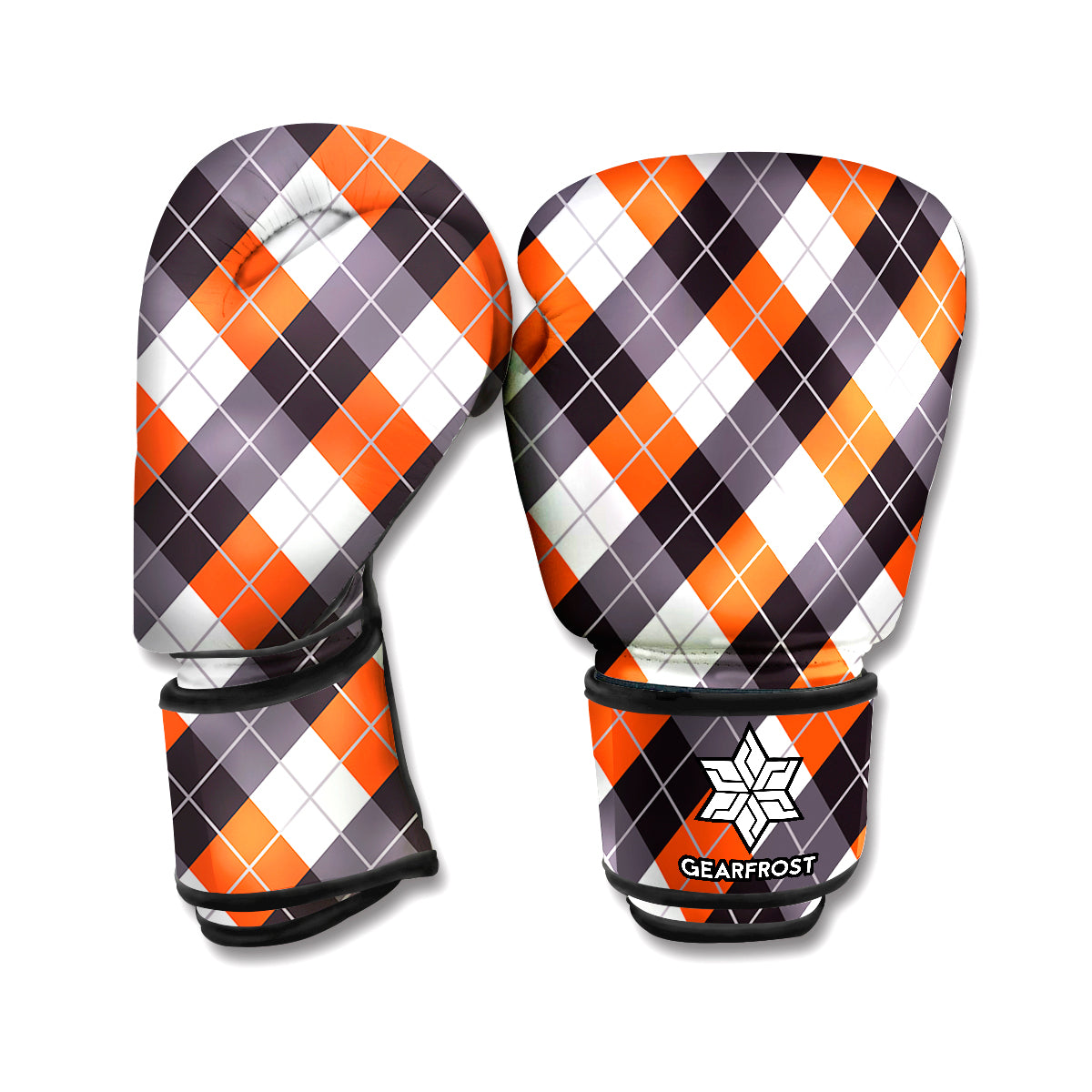 Halloween Party Argyle Pattern Print Boxing Gloves