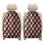 Halloween Party Argyle Pattern Print Car Seat Organizers