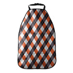 Halloween Party Argyle Pattern Print Car Seat Organizers