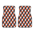 Halloween Party Argyle Pattern Print Front Car Floor Mats