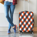 Halloween Party Argyle Pattern Print Luggage Cover