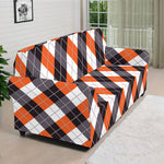 Halloween Party Argyle Pattern Print Sofa Cover