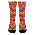 Halloween Plaid Pattern Print Crew Socks