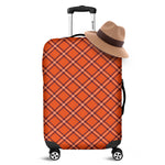 Halloween Plaid Pattern Print Luggage Cover