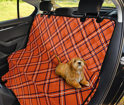 Halloween Plaid Pattern Print Pet Car Back Seat Cover