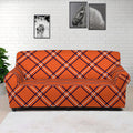 Halloween Plaid Pattern Print Sofa Cover