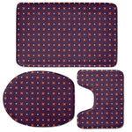 Halloween Plus And Cross Pattern Print 3 Piece Bath Mat Set