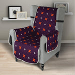 Halloween Plus And Cross Pattern Print Armchair Protector