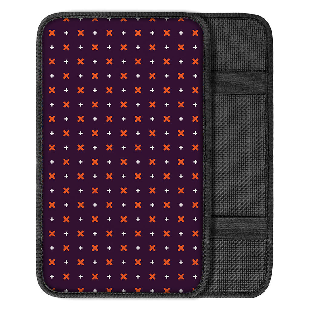 Halloween Plus And Cross Pattern Print Car Center Console Cover