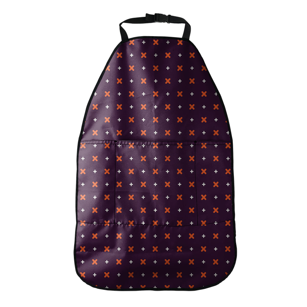 Halloween Plus And Cross Pattern Print Car Seat Organizers