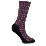 Halloween Plus And Cross Pattern Print Crew Socks