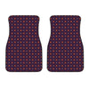 Halloween Plus And Cross Pattern Print Front Car Floor Mats