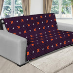 Halloween Plus And Cross Pattern Print Futon Protector