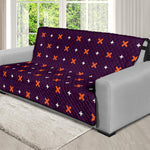 Halloween Plus And Cross Pattern Print Futon Protector