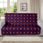 Halloween Plus And Cross Pattern Print Futon Protector