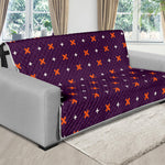 Halloween Plus And Cross Pattern Print Futon Protector