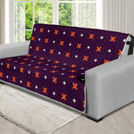 Halloween Plus And Cross Pattern Print Futon Protector