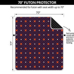 Halloween Plus And Cross Pattern Print Futon Protector