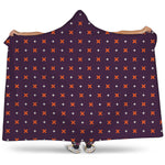 Halloween Plus And Cross Pattern Print Hooded Blanket