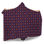 Halloween Plus And Cross Pattern Print Hooded Blanket