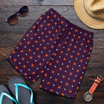 Halloween Plus And Cross Pattern Print Men's Shorts