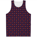 Halloween Plus And Cross Pattern Print Men's Tank Top