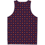 Halloween Plus And Cross Pattern Print Men's Tank Top