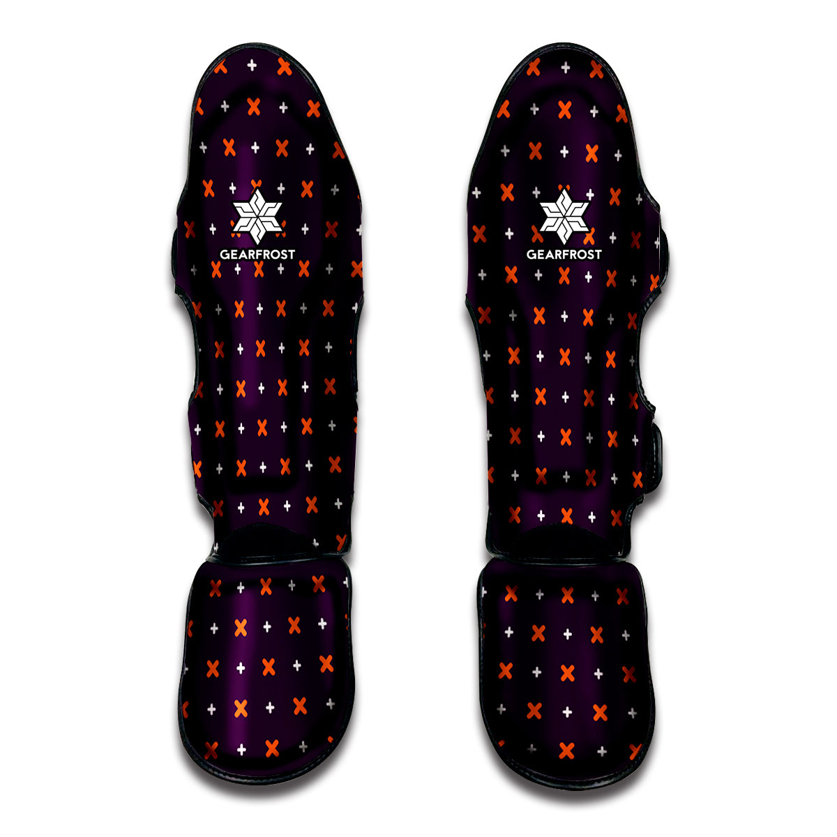 Halloween Plus And Cross Pattern Print Muay Thai Shin Guard
