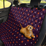 Halloween Plus And Cross Pattern Print Pet Car Back Seat Cover