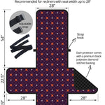 Halloween Plus And Cross Pattern Print Recliner Protector