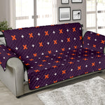 Halloween Plus And Cross Pattern Print Sofa Protector