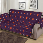 Halloween Plus And Cross Pattern Print Sofa Protector