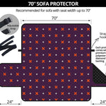 Halloween Plus And Cross Pattern Print Sofa Protector