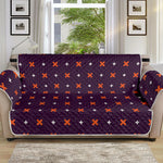 Halloween Plus And Cross Pattern Print Sofa Protector