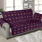 Halloween Plus And Cross Pattern Print Sofa Protector