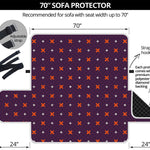 Halloween Plus And Cross Pattern Print Sofa Protector