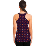 Halloween Plus And Cross Pattern Print Women's Racerback Tank Top