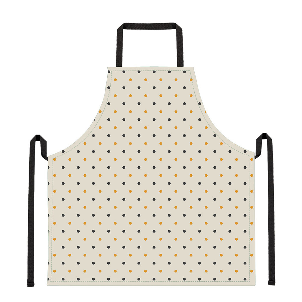 Halloween Polka Dot Pattern Print Apron
