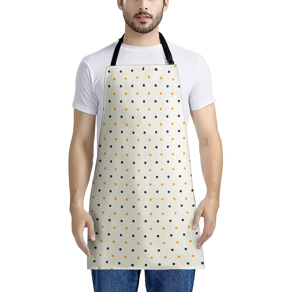 Halloween Polka Dot Pattern Print Apron