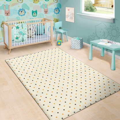 Halloween Polka Dot Pattern Print Area Rug