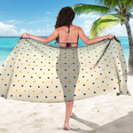 Halloween Polka Dot Pattern Print Beach Sarong Wrap